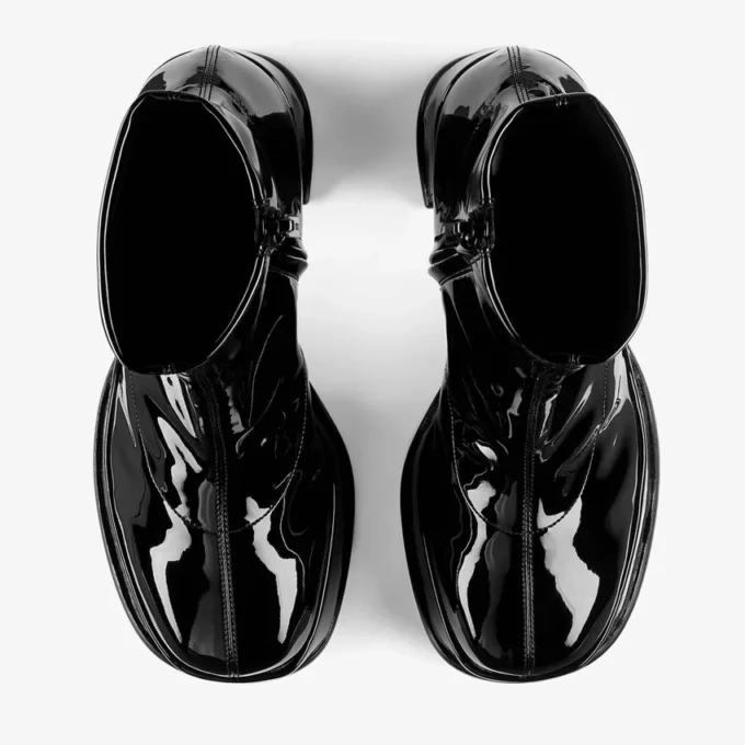 Stivaletti Hadi 100 in tessuto verniciato elasticizzato nero Stivaletti Hadi 100 in tessuto verniciato elasticizzato nero
