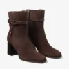 Stivaletti Lawton 65 in pelle scamosciata color cioccolato e pelle di vitello