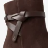 Stivaletti Lawton 65 in pelle scamosciata color cioccolato e pelle di vitello