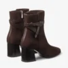 Stivaletti Lawton 65 in pelle scamosciata color cioccolato e pelle di vitello