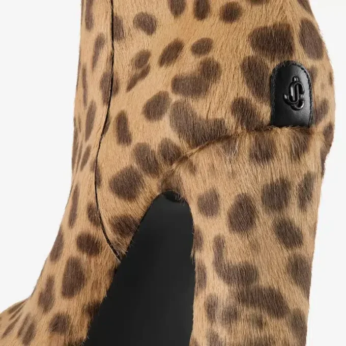 Stivaletti Marene 120 in cavallino con stampa leopardata naturale Stivaletti Marene 120 in cavallino con stampa leopardata naturale