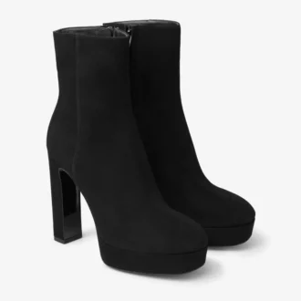 Stivaletti Marene 120 in pelle scamosciata nera