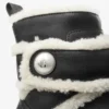 Stivaletti Meena in pelle di vitello lucida nera con shearling Stivaletti Meena in pelle di vitello lucida nera con shearling