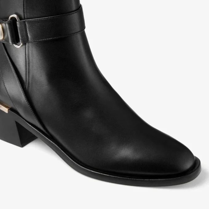 Stivaletti Noor 45 in pelle nera Stivaletti Noor 45 in pelle nera