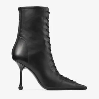 Stivaletti Scarlett 95 in pelle nappa nera