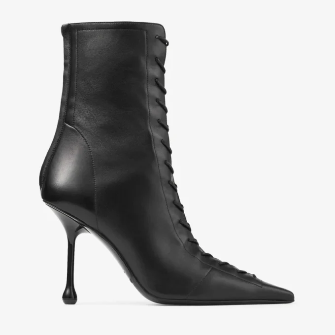 Stivaletti Scarlett 95 in pelle nappa nera Stivaletti Scarlett 95 in pelle nappa nera