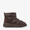 Stivaletti Xan in morbida pelle nappa color cioccolato con fodera in shearling