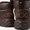 Stivaletti Xan in morbida pelle nappa color cioccolato con fodera in shearling
