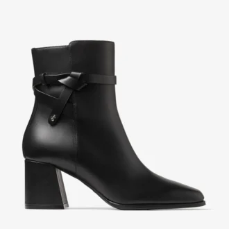 Stivaletto Lawton 65 in pelle di vitello nera