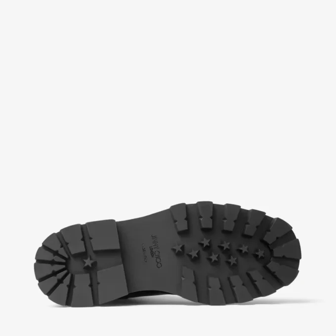 Stivali piatti in pelle nera Meena Stivali piatti in pelle nera Meena