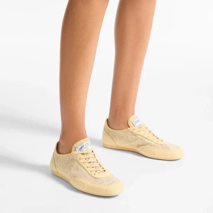 Sunny F Mix di pelle e pizzo jimmy choo – Sneakers basse Sunny F Mix di pelle e pizzo jimmy choo – Sneakers basse