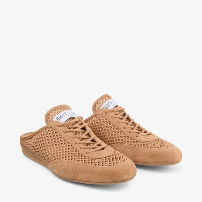 Sunny Mule F Mix di pelle color toffee e mesh Diamond – Sneakers basse Sunny Mule F Mix di pelle color toffee e mesh Diamond – Sneakers basse