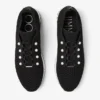 Veles Sneakers basse in maglia all’uncinetto nera con perle Veles Sneakers basse in maglia all’uncinetto nera con perle