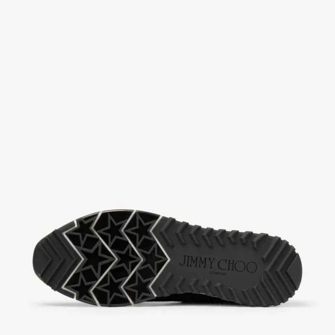Veles Sneakers basse in maglia all’uncinetto nera con perle Veles Sneakers basse in maglia all’uncinetto nera con perle
